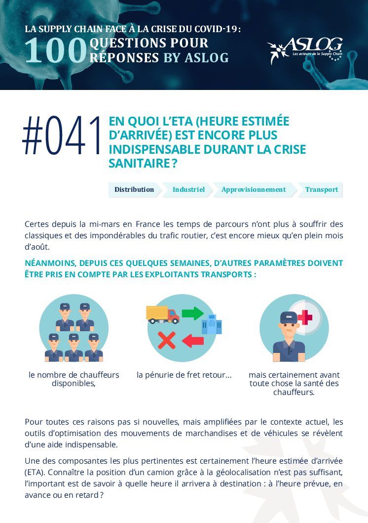 #041 EN QUOI L’ETA (HEURE ESTIMÉE D’ARRIVÉE) EST ENCORE PLUS INDISPENSABLE DURANT LA CRISE SANITAIRE ?