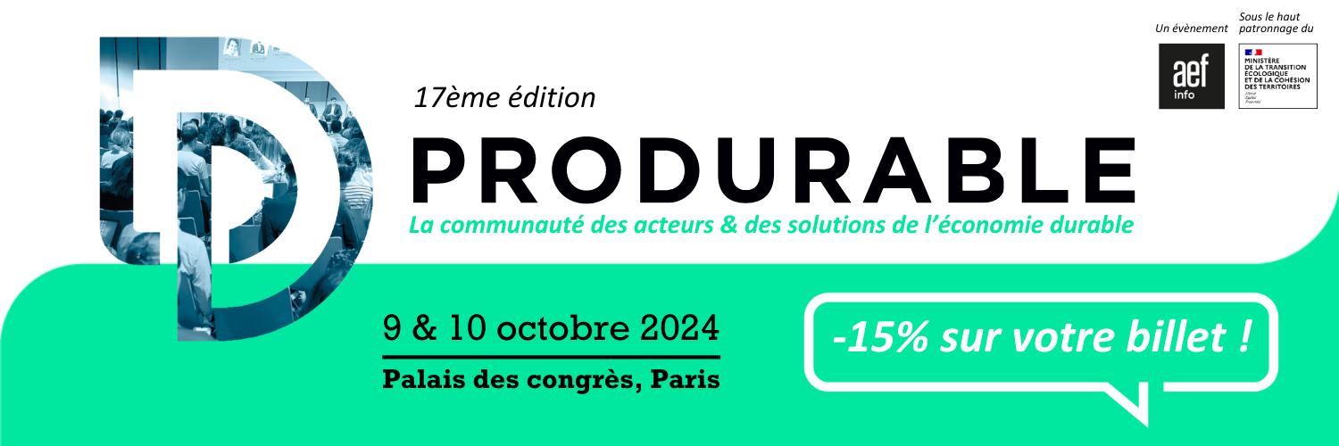 Bannière de la 17e édition de Produrable